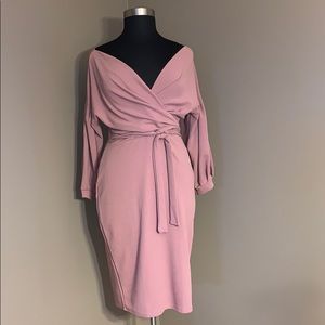 BooHoo Off-the-Shoulder Cocktail Dress